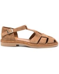 SERGIO MORETTI FIRENZE - Buckle-Fastening Cage Sandals - Lyst