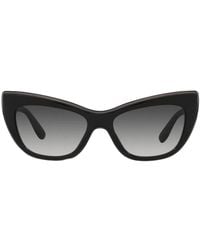Dolce & Gabbana - Logo-Plaque Cat-Eye Sunglasses - Lyst