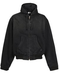 Vetements - Hooded Denim Jacket - Lyst