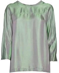 Aspesi - Iridescent Blouse - Lyst