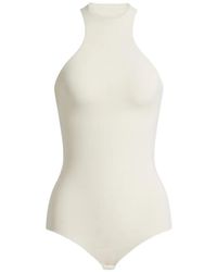 Alberta Ferretti - Minima Racer-Back Bodysuit - Lyst