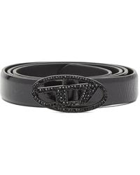 DIESEL - B-1Dr Strass 20 Gürtel Mit Logo-Schnalle - Lyst