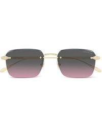 Montblanc - Rectangle-Frame Sunglasses - Lyst