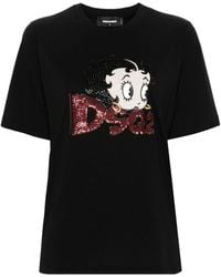 DSquared² - X Betty Boop Cotton T-shirt - Lyst