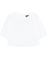 Emporio Armani - Cotton Blouse - Lyst