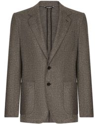 Dolce & Gabbana - Notched Lapel Single-Breasted Jacket - Lyst