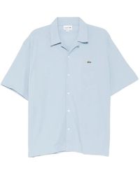 Lacoste - Hemd Mit Logo-Stickerei - Lyst
