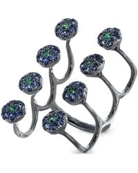 Stefere - 18K Aurore Sapphire And Garnet Ring - Lyst