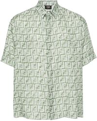 Fendi - Overhemd Met Ff Patroon - Lyst