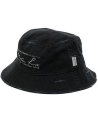 Martine Rose - Distressed Embroidered Bucket Hat - Lyst