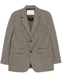 DUNST - Houndstooth-Pattern Blazer - Lyst
