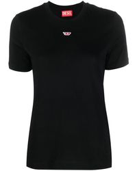 DIESEL - Logo-Embroidered T-Shirt - Lyst