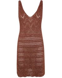 Twinset - Knitted Mini Dress - Lyst