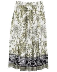 Fay - Falda Midi Con Estampado Floral - Lyst