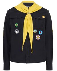 Marine Serre - Camisa Estilo Worker Scout - Lyst
