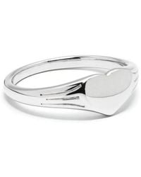 Missoma - Heart Engraveable Ring - Lyst