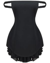 Occleus - Lavinia Off-Shoulder Ruffled Mini Dress - Lyst