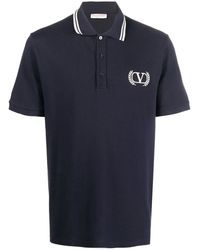 Valentino Garavani - Embroidered Logo Polo Shirt - Lyst