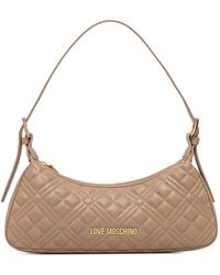 Love Moschino - Quilted-Design Logo-Detail Shoulder Bag - Lyst
