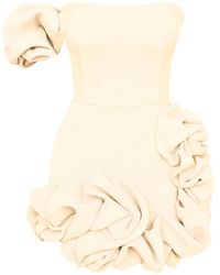 POST MERIDIEM - One-Shoulder Ruffled Mini Dress - Lyst