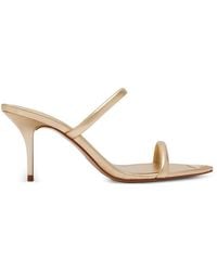 SCHUTZ SHOES - Metallic Pointed-Toe Heeled Sandals - Lyst