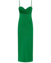 Rebecca Vallance - Erin Cowl-Detail Midi Dress - Lyst
