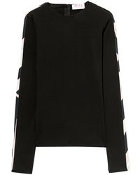 PUCCI - Contrast-Trim Long-Sleeve Top - Lyst