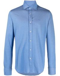 Paul & Shark - Spread Collar Cotton Shirt - Lyst