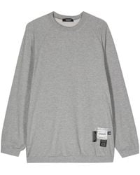 Undercover - Katoenen Sweater Met Logopatch - Lyst