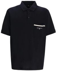 ARMANI EXCHANGE - Poloshirt Met Zakdetail - Lyst