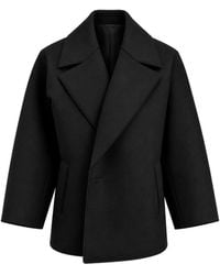 Rainmaker - Abrigo Con Solapas De Pico Y Cierre Descentrado - Lyst