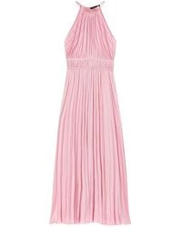Maje - Robe Plissée À Dos Nu - Lyst
