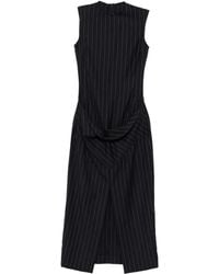 Burc Akyol - Striped-Patern Sleeveless Midi Dress - Lyst