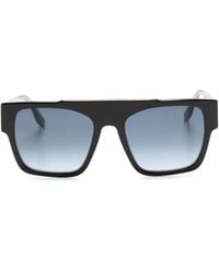 Marc Jacobs - Logo-Print Square-Frame Sunglasses - Lyst