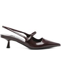 Jimmy Choo - 45Mm Slingback Pointed-Toe Pumps - Lyst