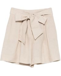 Liviana Conti - Tie-Waist Pleated Shorts - Lyst