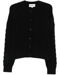 Bompard - Cable-Knit Cashmere Cardigan - Lyst