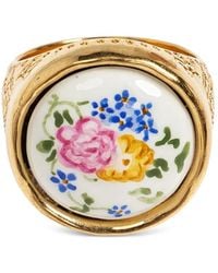 Chloé - Chevalière À Fleurs Gravées - Lyst