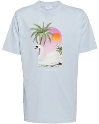 FAMILY FIRST - Swan-Print Cotton T-Shirt - Lyst