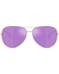 Michael Kors - Chelsea Pilot-Frame Sunglasses - Lyst