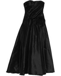Acler Bristol Midi Dress in Black | Lyst