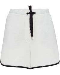 Brunello Cucinelli - Pantalones cortos de chándal con cordones - Lyst