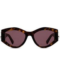Gucci - Lunettes De Soleil À Monture Ovale - Lyst