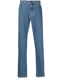 Zegna - Halbhohe Straight-Leg-Jeans - Lyst