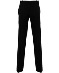 McQueen - Mid-Rise Tailored Wool Trousers - Lyst
