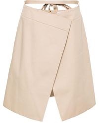 Patou - Wrap-design Cotton Skirt - Lyst