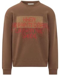 JW Anderson - Sudadera Con Parche Del Logo Bordado - Lyst