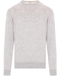 Eleventy - Trui Met Geribbelde Afwerking - Lyst