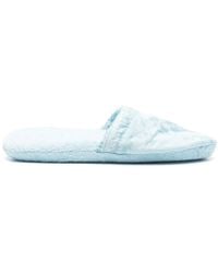 Versace - Medusa-Print Cotton Slippers - Lyst