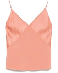 Forte Forte - Top Met Satijnen Afwerking - Lyst